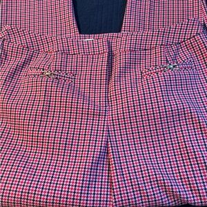 Cato Red and Black Houndstooth Pants